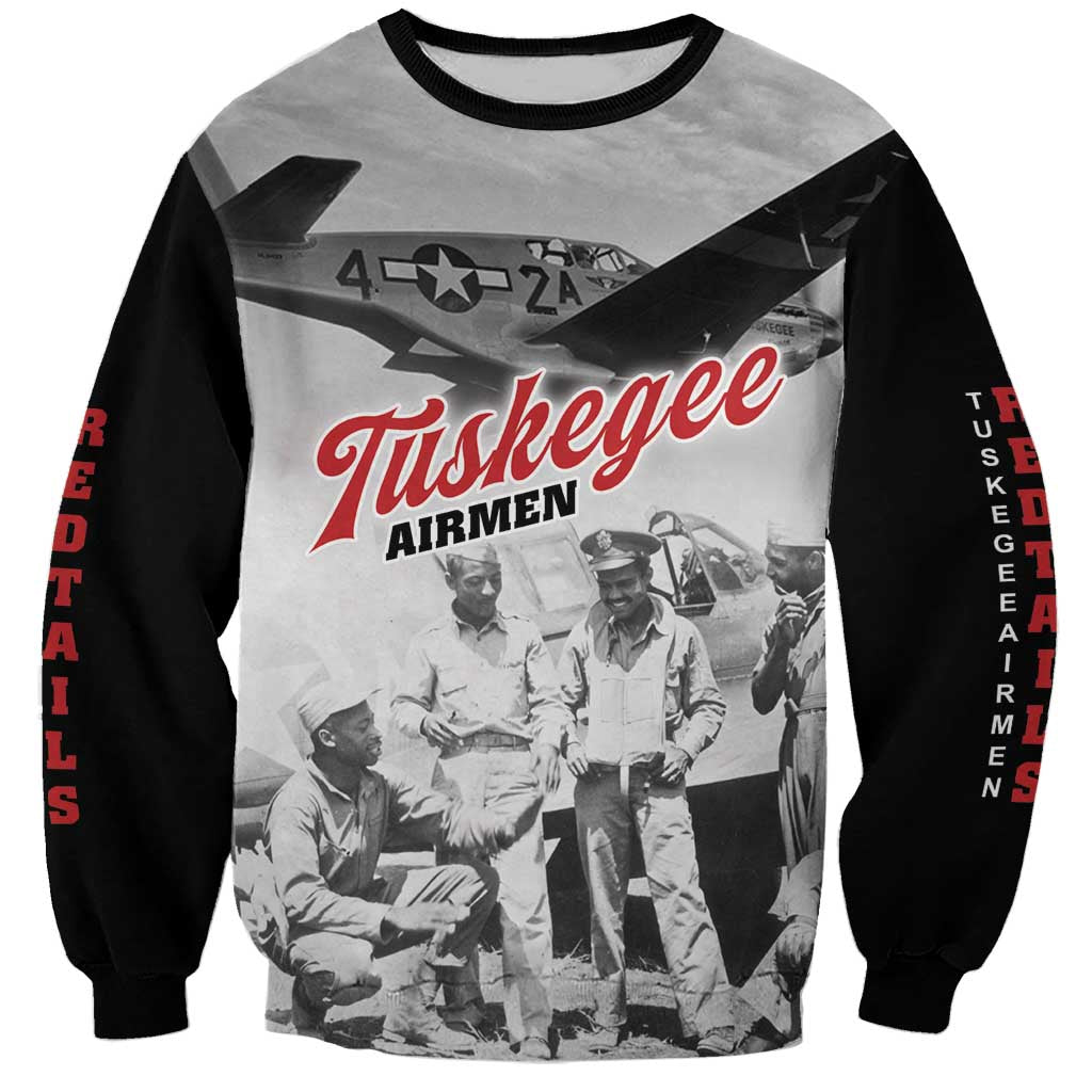 Tuskegee Airmen 332nd Fighter Group Sweatshirt Vintage-style War - Wonder Print Shop