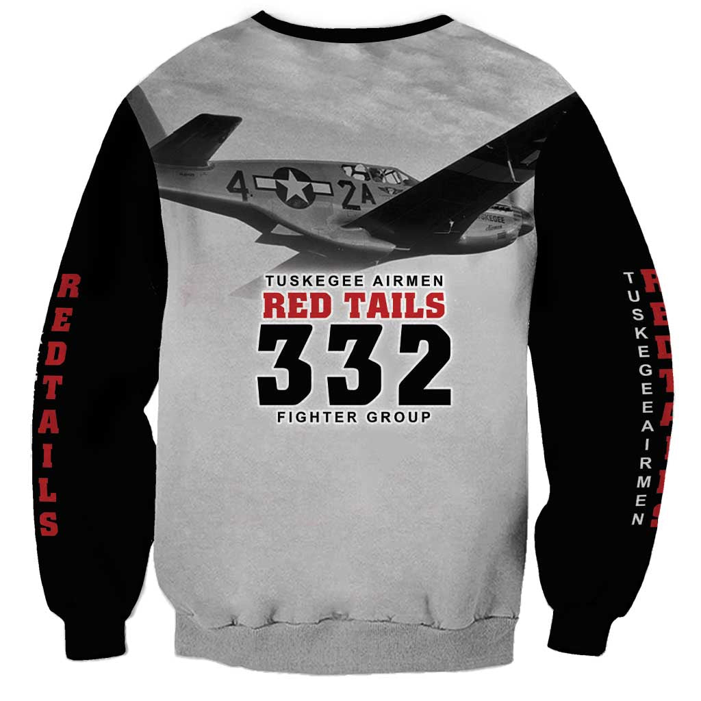 Tuskegee Airmen 332nd Fighter Group Sweatshirt Vintage-style War - Wonder Print Shop