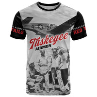 Tuskegee Airmen 332nd Fighter Group T Shirt Vintage-style War - Wonder Print Shop