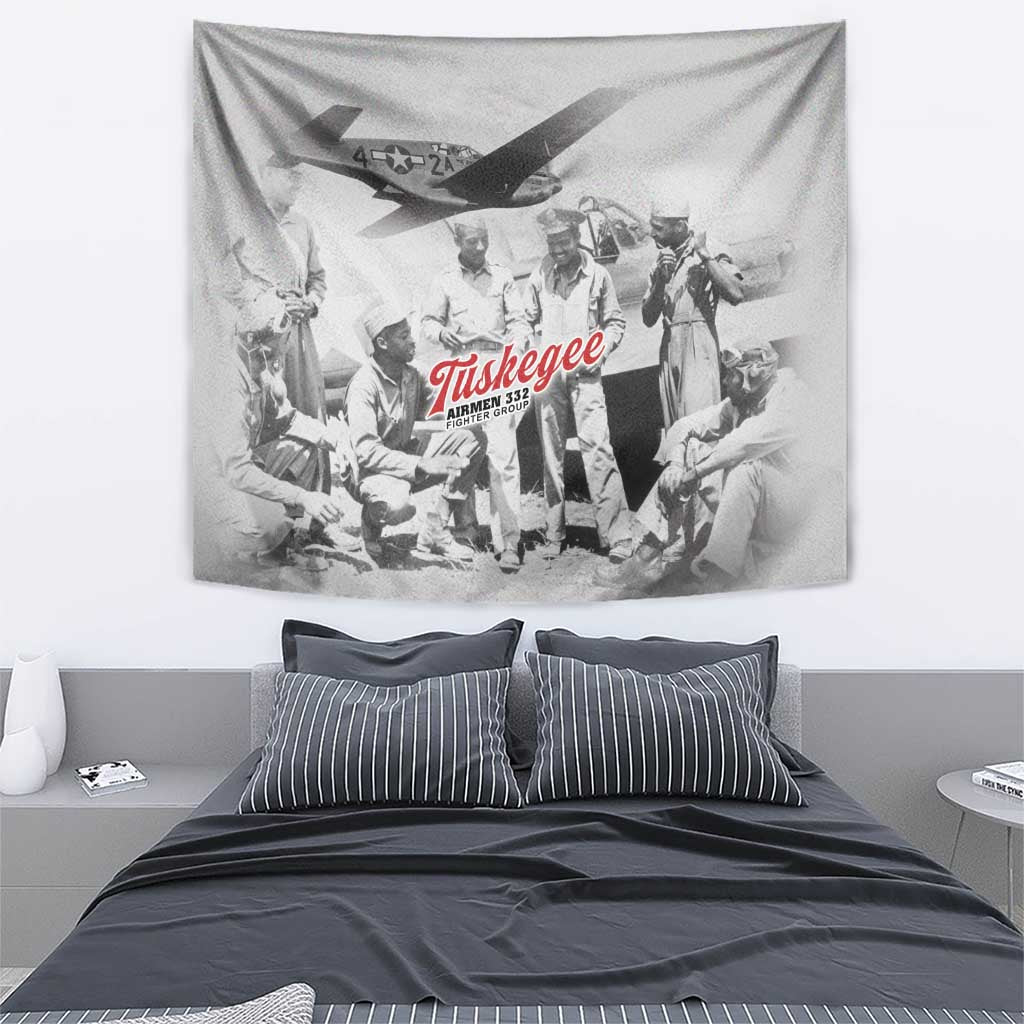 Tuskegee Airmen 332nd Fighter Group Tapestry Vintage-style War - Wonder Print Shop