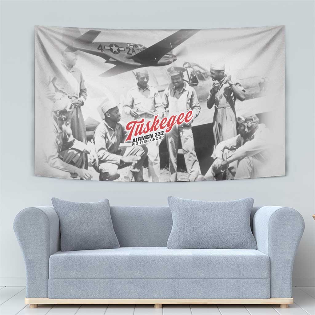 Tuskegee Airmen 332nd Fighter Group Tapestry Vintage-style War - Wonder Print Shop