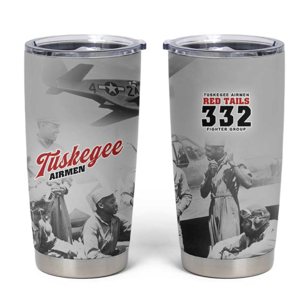 Tuskegee Airmen 332nd Fighter Group Tumbler Cup Vintage-style War - Wonder Print Shop