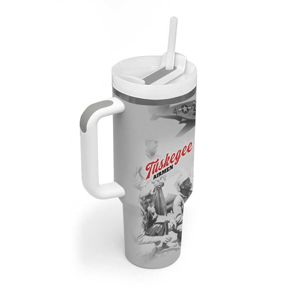 Tuskegee Airmen 332nd Fighter Group Tumbler With Handle Vintage-style War - Wonder Print Shop