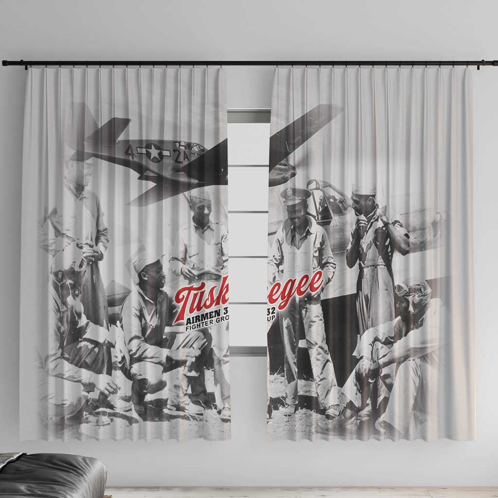 Tuskegee Airmen 332nd Fighter Group Window Curtain Vintage-style War - Wonder Print Shop