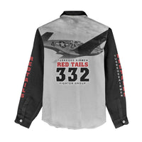 Tuskegee Airmen 332nd Fighter Group Women Casual Shirt Vintage-style War - Wonder Print Shop