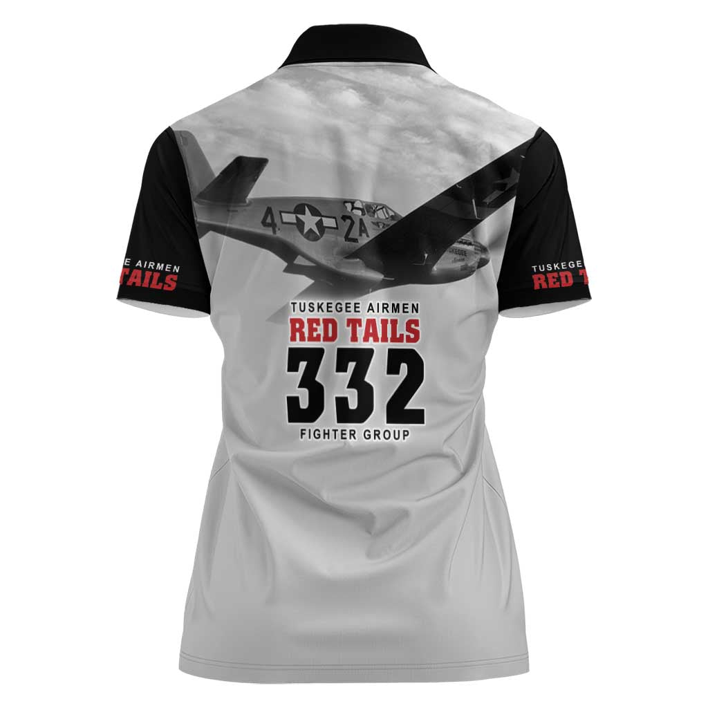 Tuskegee Airmen 332nd Fighter Group Women Polo Shirt Vintage-style War - Wonder Print Shop