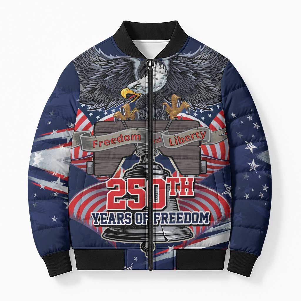 United States 250 Years of Independence Bomber Puffer Jacket - Wonder Print Shop