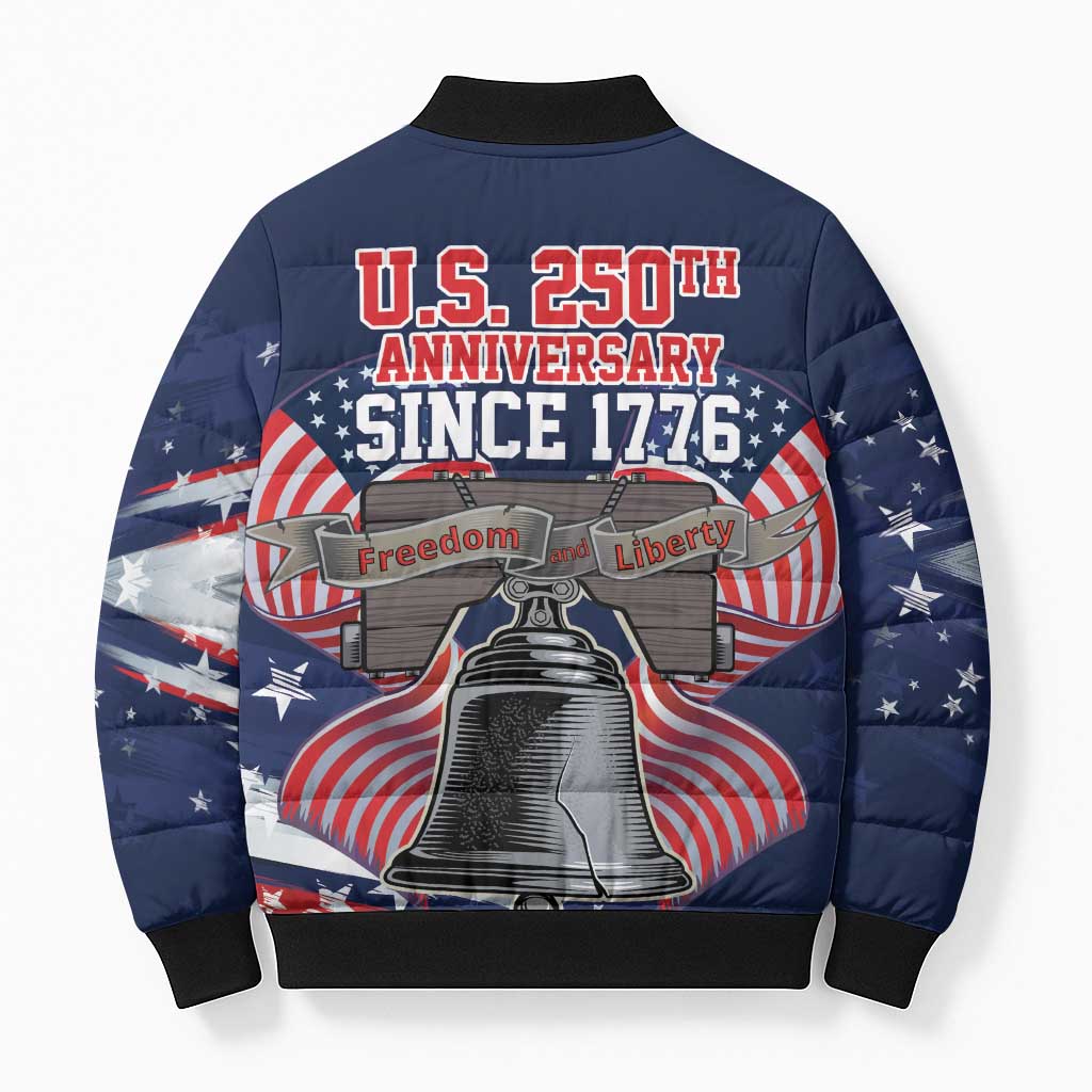 United States 250 Years of Independence Bomber Puffer Jacket - Wonder Print Shop