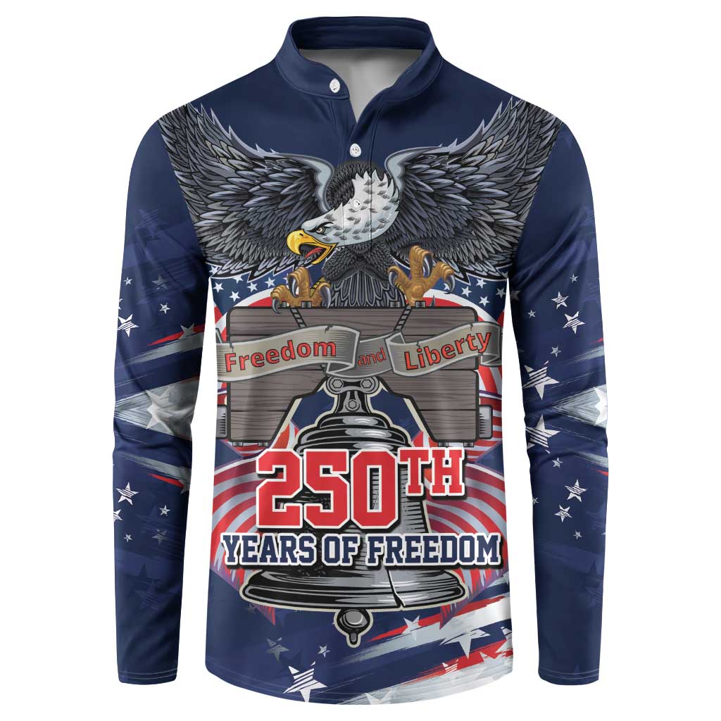 United States 250 Years of Independence Button Sweatshirt - Wonder Print Shop