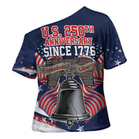 United States 250 Years of Independence Cross Shoulder Shirt - Wonder Print Shop