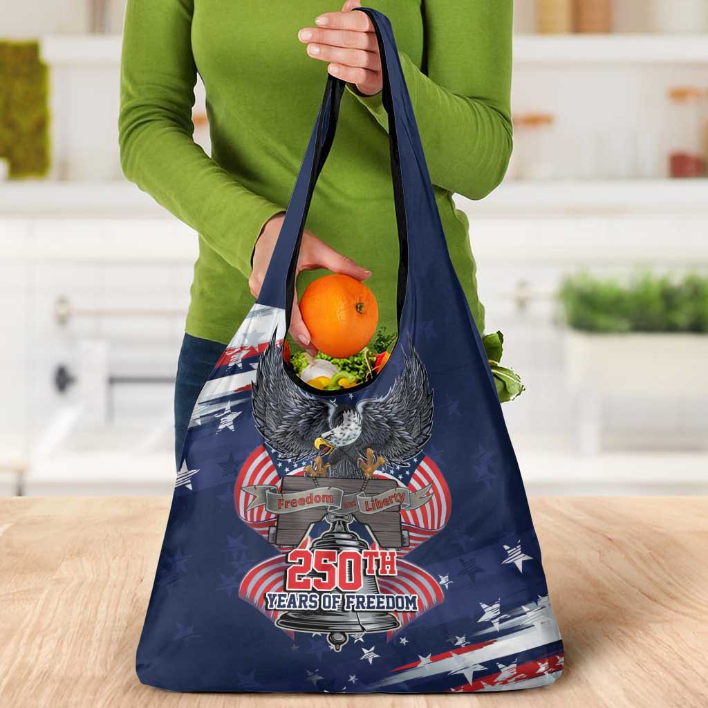 United States 250 Years of Independence Grocery Bag - Wonder Print Shop