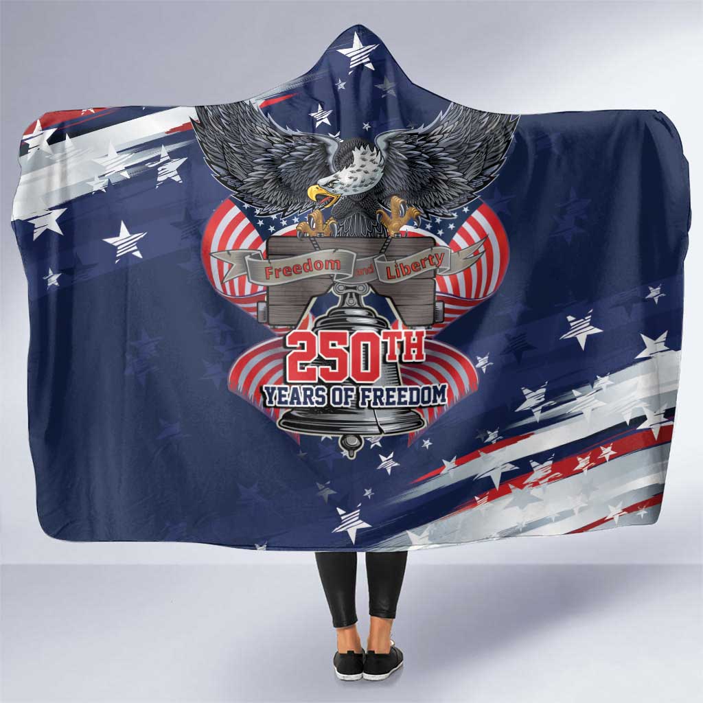 United States 250 Years of Independence Hooded Blanket - Wonder Print Shop
