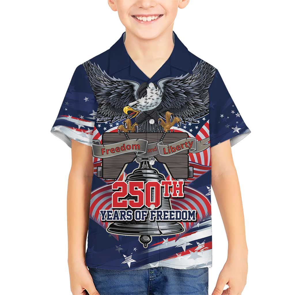 United States 250 Years of Independence Kid Hawaiian Shirt - Wonder Print Shop