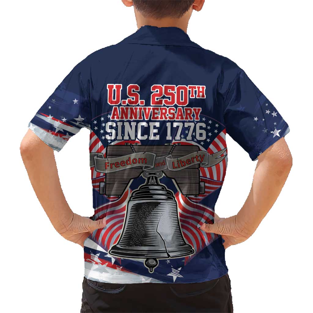 United States 250 Years of Independence Kid Hawaiian Shirt - Wonder Print Shop