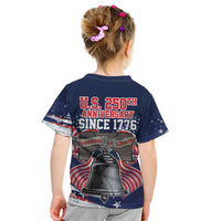 United States 250 Years of Independence Kid T Shirt - Wonder Print Shop