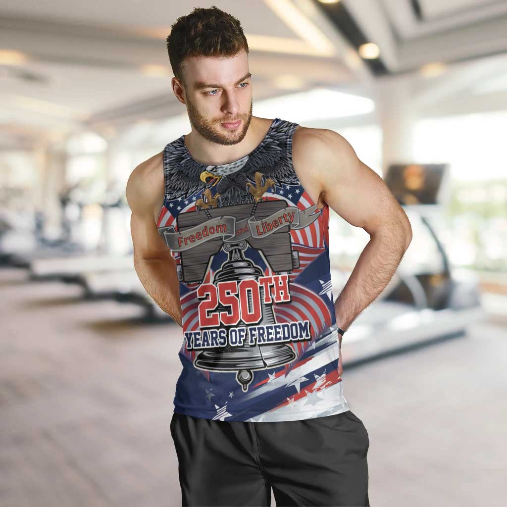 United States 250 Years of Independence Men Tank Top - Wonder Print Shop