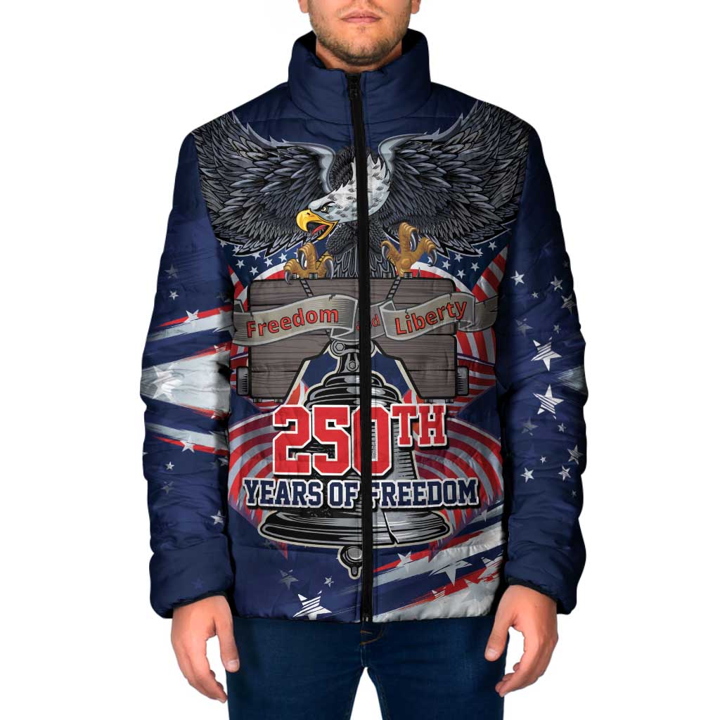 United States 250 Years of Independence Padded Jacket - Wonder Print Shop