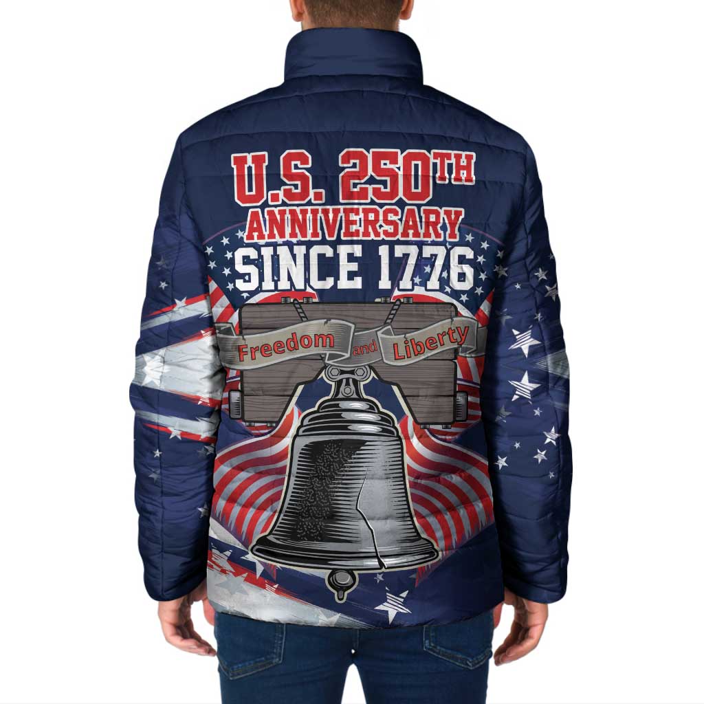 United States 250 Years of Independence Padded Jacket - Wonder Print Shop