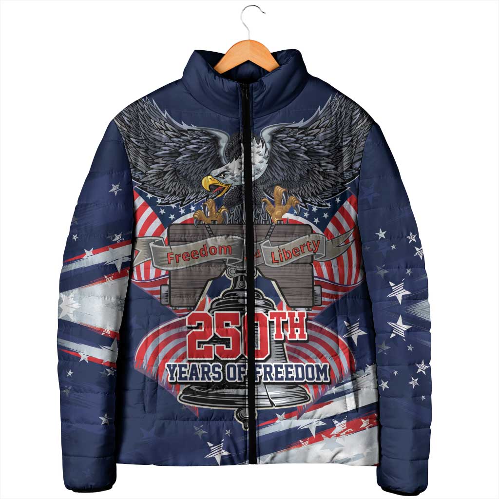 United States 250 Years of Independence Padded Jacket - Wonder Print Shop