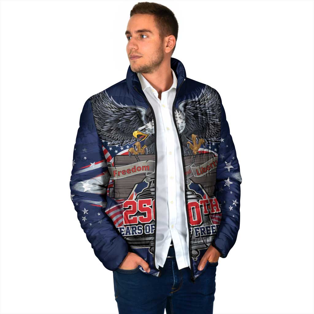 United States 250 Years of Independence Padded Jacket - Wonder Print Shop