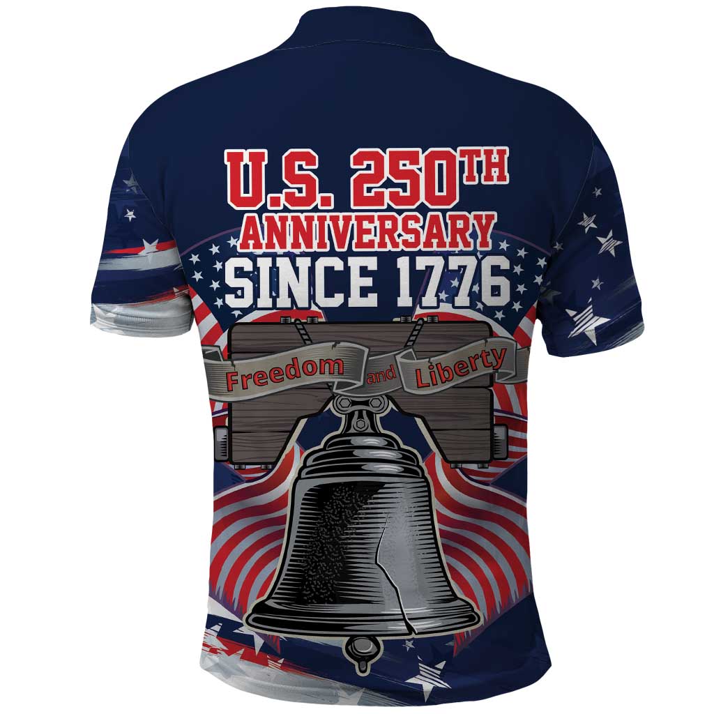 United States 250 Years of Independence Polo Shirt - Wonder Print Shop