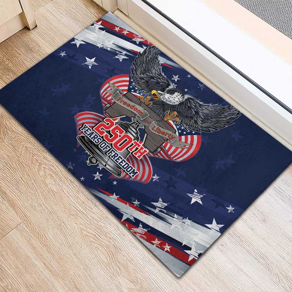 United States 250 Years of Independence Rubber Doormat - Wonder Print Shop