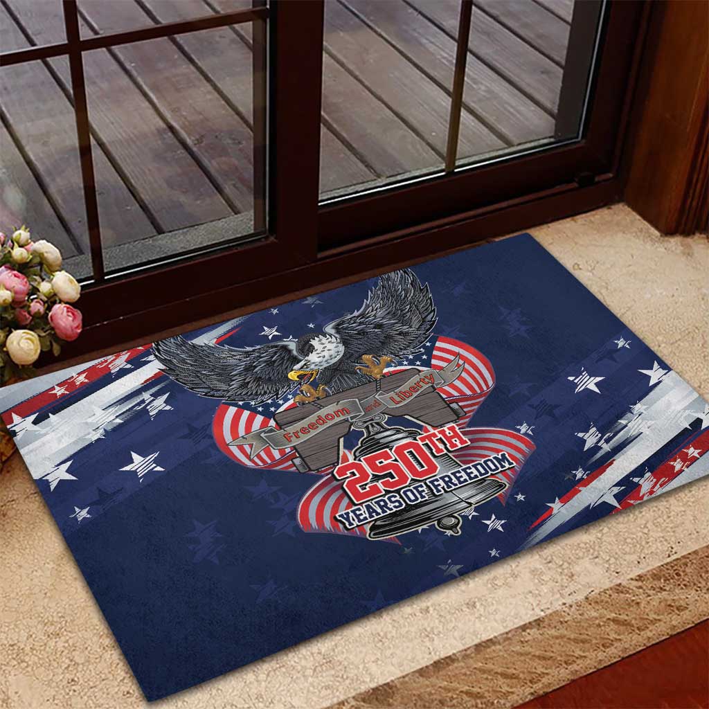 United States 250 Years of Independence Rubber Doormat - Wonder Print Shop