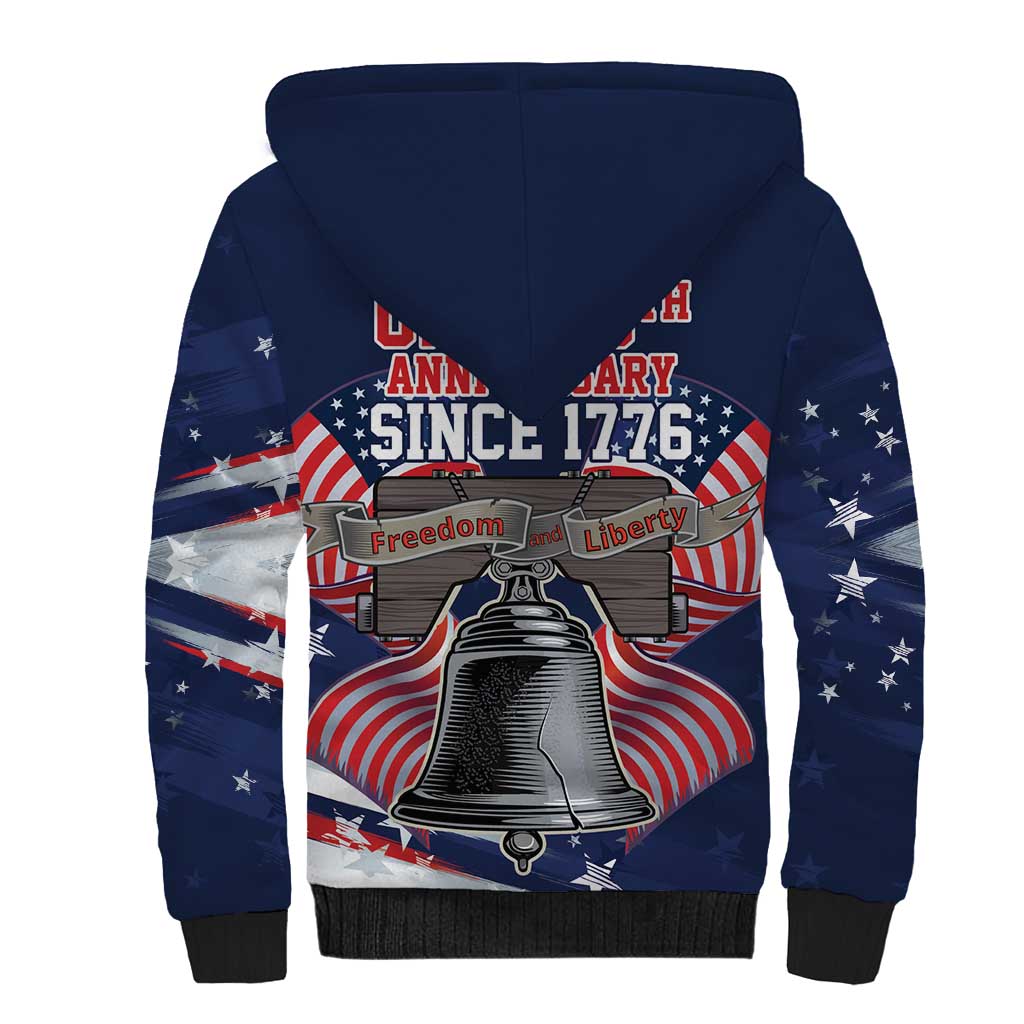 United States 250 Years of Independence Sherpa Hoodie - Wonder Print Shop