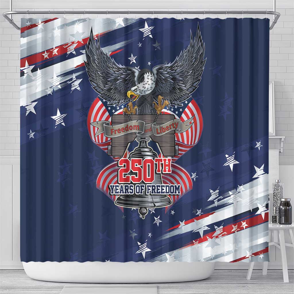 United States 250 Years of Independence Shower Curtain - Wonder Print Shop