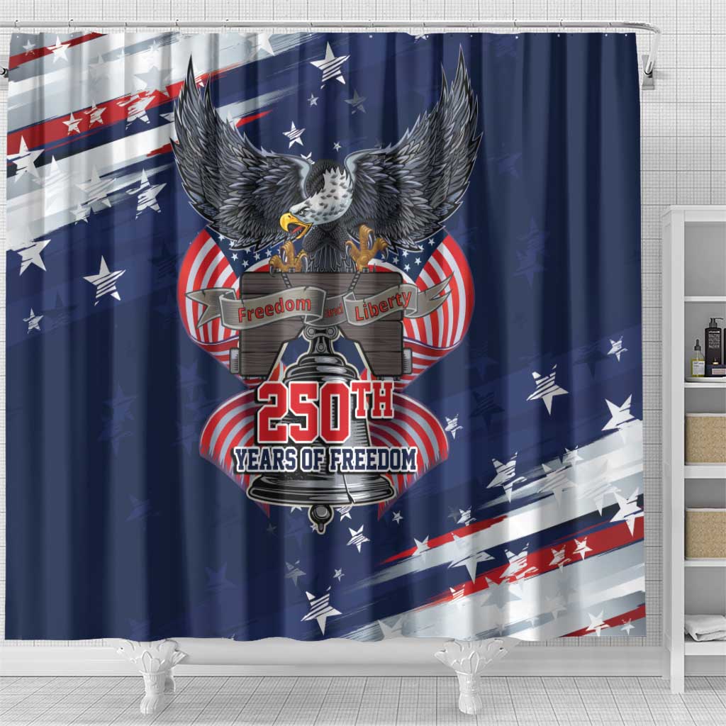 United States 250 Years of Independence Shower Curtain - Wonder Print Shop
