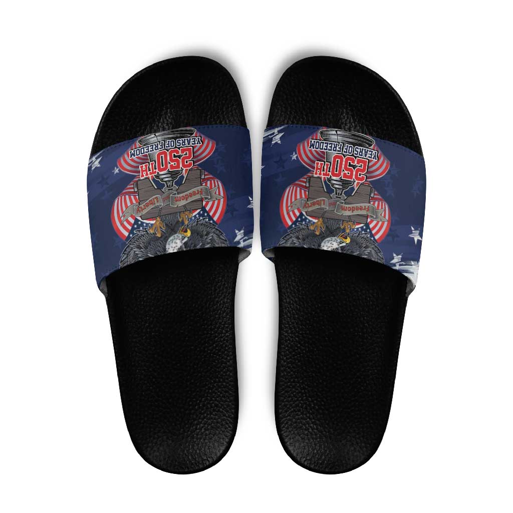 United States 250 Years of Independence Slide Sandals - Wonder Print Shop