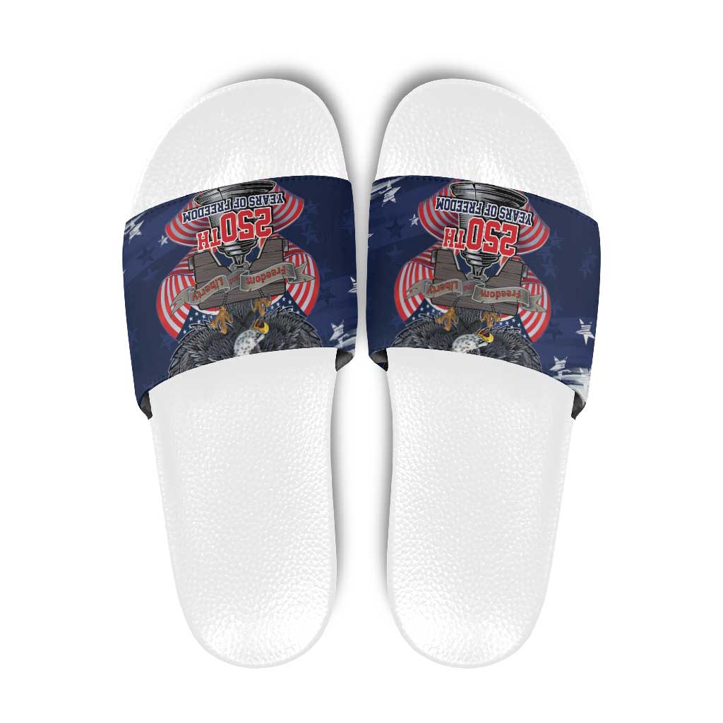 United States 250 Years of Independence Slide Sandals - Wonder Print Shop