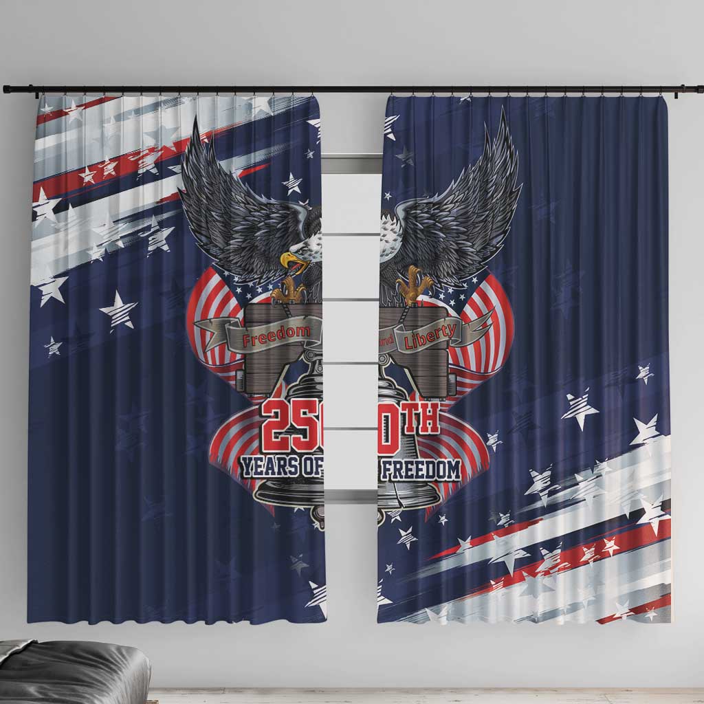 United States 250 Years of Independence Window Curtain - Wonder Print Shop