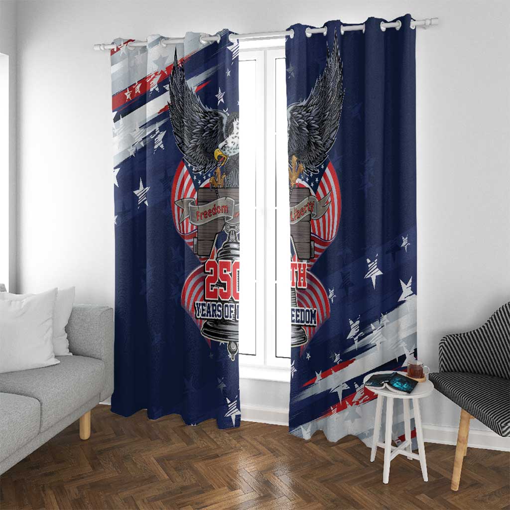United States 250 Years of Independence Window Curtain - Wonder Print Shop