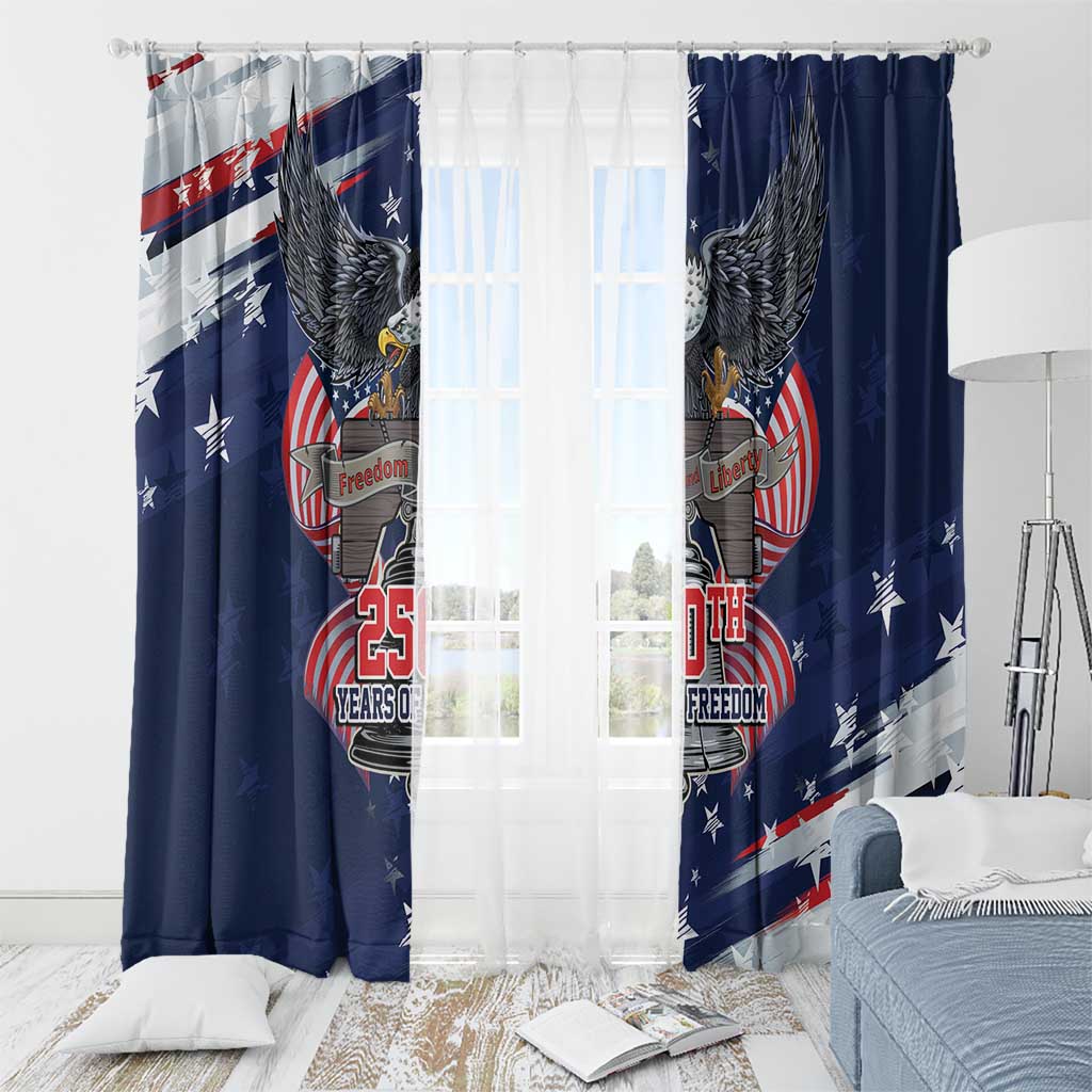 United States 250 Years of Independence Window Curtain - Wonder Print Shop