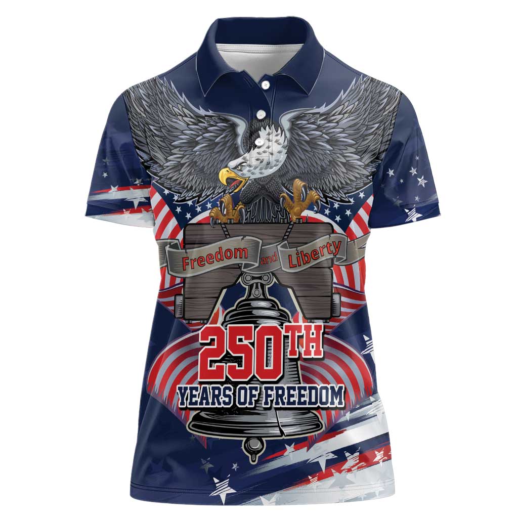 United States 250 Years of Independence Women Polo Shirt - Wonder Print Shop