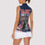 United States 250 Years of Independence Women Sleeveless Polo Shirt - Wonder Print Shop