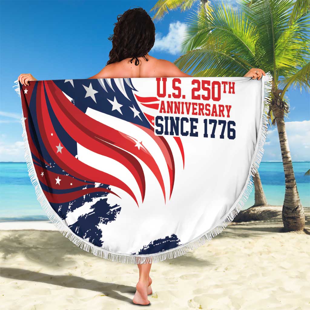 United States Honoring 250 Years of Liberty Beach Blanket - Wonder Print Shop