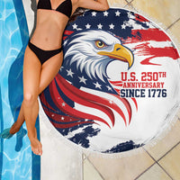 United States Honoring 250 Years of Liberty Beach Blanket - Wonder Print Shop