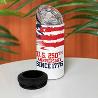 United States Honoring 250 Years of Liberty 4 in 1 Can Cooler Tumbler - Wonder Print Shop