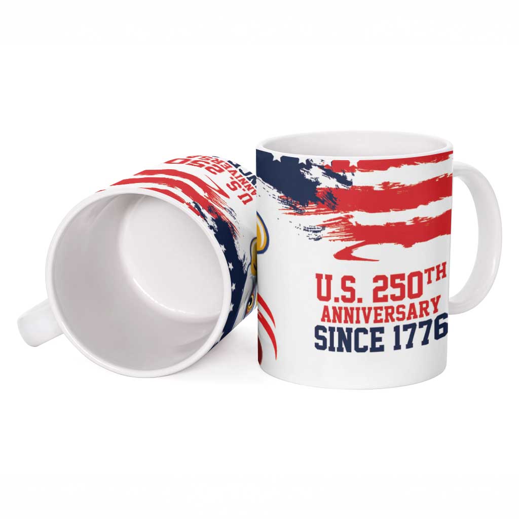 United States Honoring 250 Years of Liberty Ceramic Mug - Wonder Print Shop