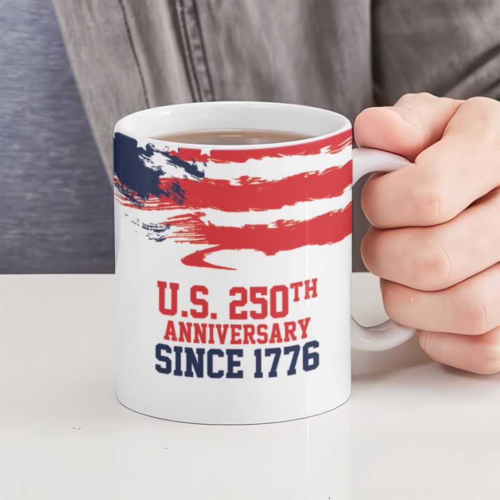 United States Honoring 250 Years of Liberty Ceramic Mug - Wonder Print Shop