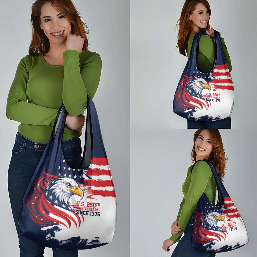 United States Honoring 250 Years of Liberty Grocery Bag - Wonder Print Shop