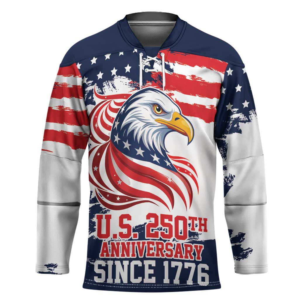 United States Honoring 250 Years of Liberty Hockey Jersey - Wonder Print Shop