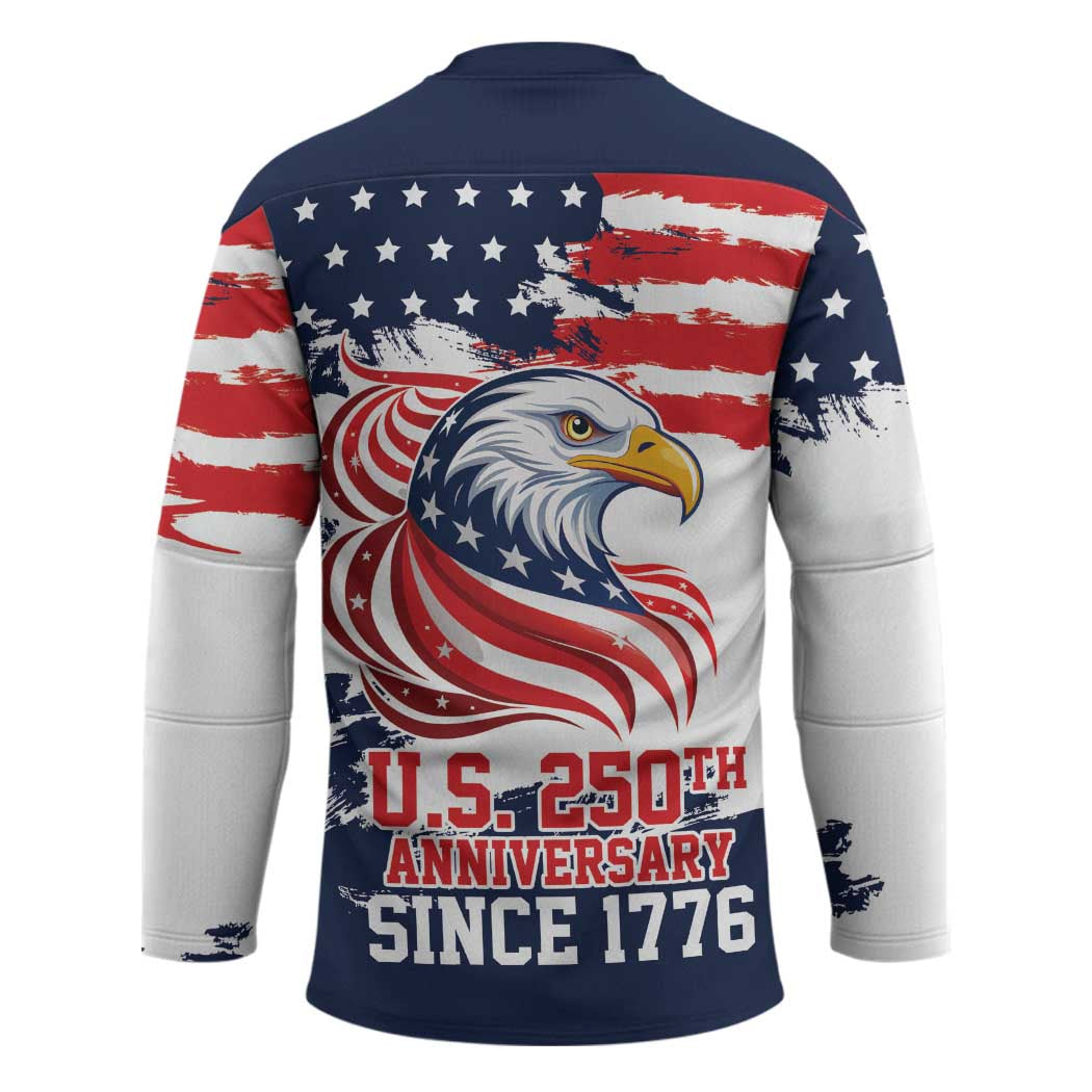 United States Honoring 250 Years of Liberty Hockey Jersey - Wonder Print Shop