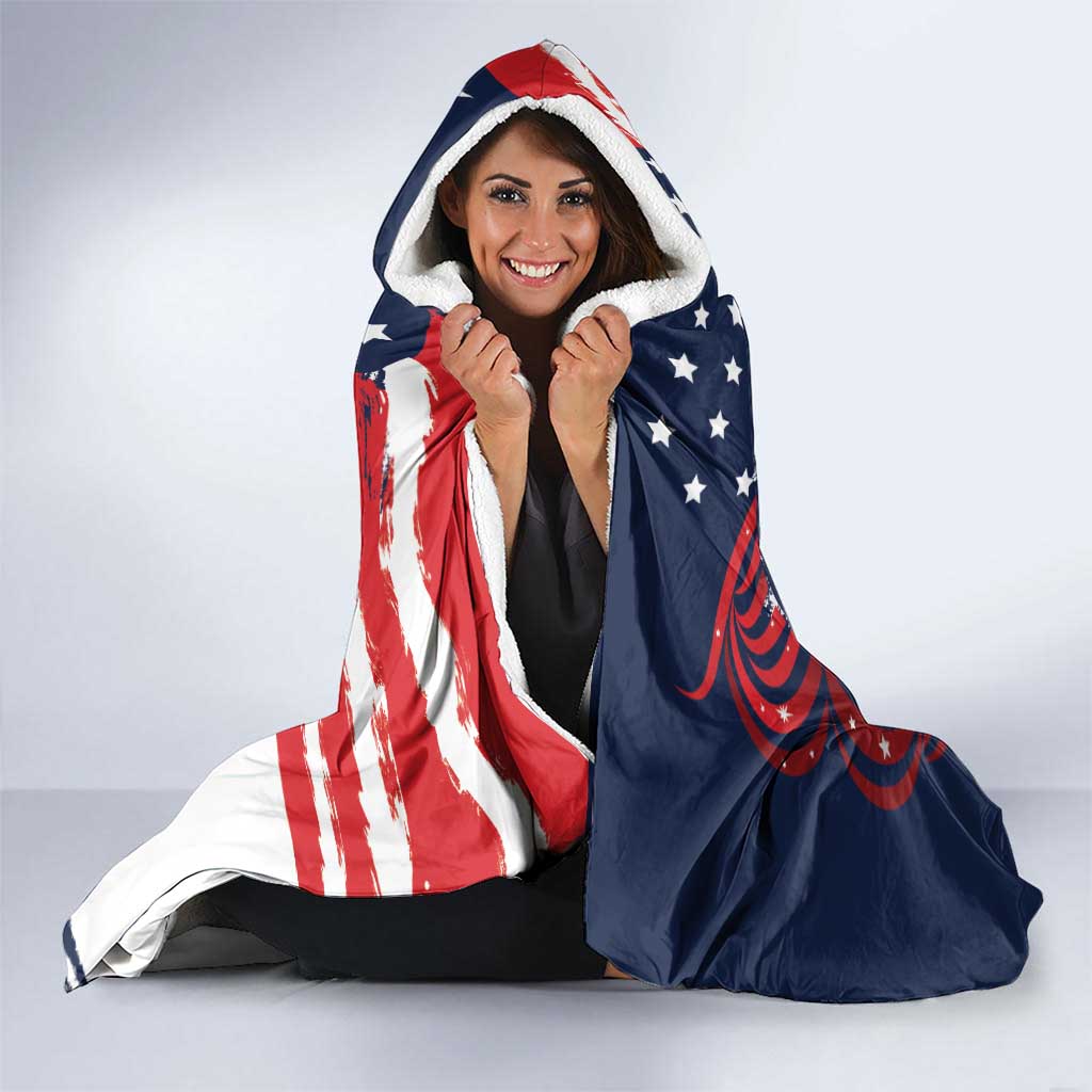 United States Honoring 250 Years of Liberty Hooded Blanket - Wonder Print Shop
