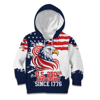 United States Honoring 250 Years of Liberty Kid Hoodie - Wonder Print Shop