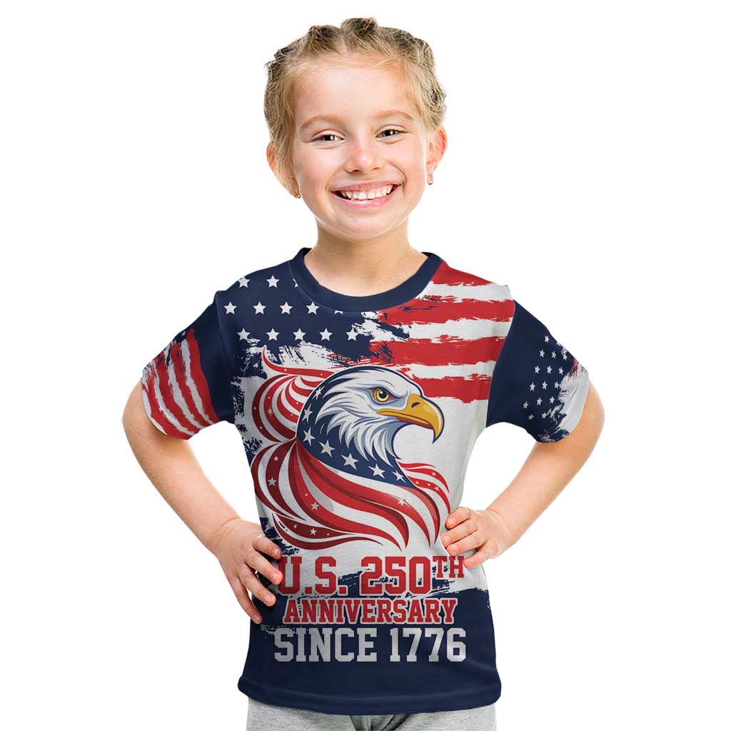 United States Honoring 250 Years of Liberty Kid T Shirt - Wonder Print Shop
