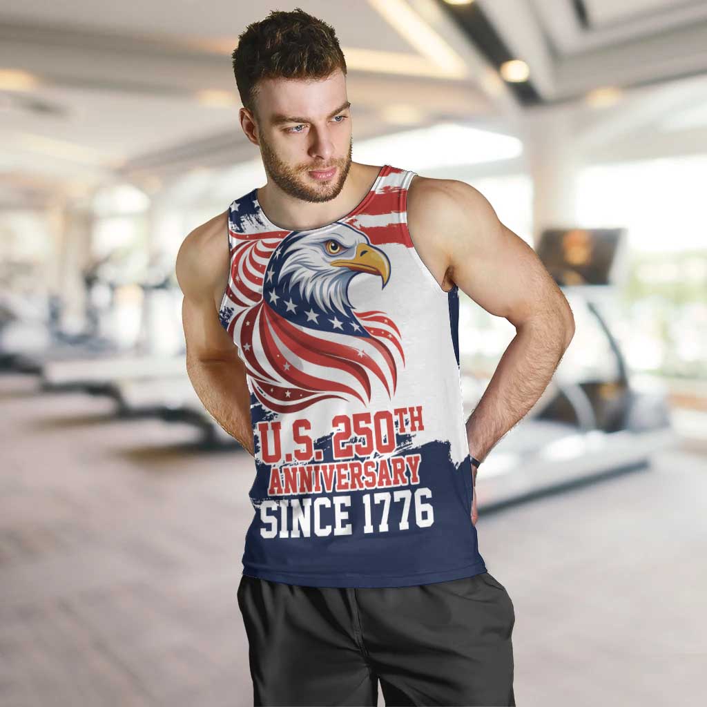 United States Honoring 250 Years of Liberty Men Tank Top - Wonder Print Shop