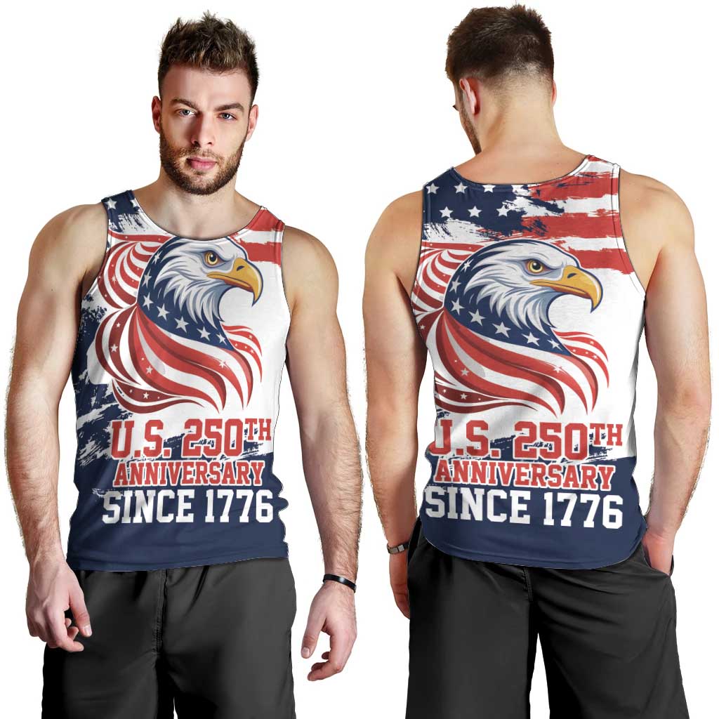United States Honoring 250 Years of Liberty Men Tank Top - Wonder Print Shop